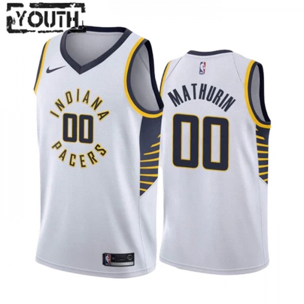 Indiana Pacers Trikot Bennedict Mathurin 00 Nike 2022-23 Association Edition Weiß Swingman - Kinder Indiana Pacers Trikot Bennedict Mathurin 00 Nike 2022-23 Association Edition Weiß Swingman - Kinder